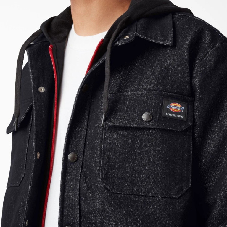 Куртка DICKIES SKATEBOARDING DENIM SHACKET RINSED INDIGO BLUE