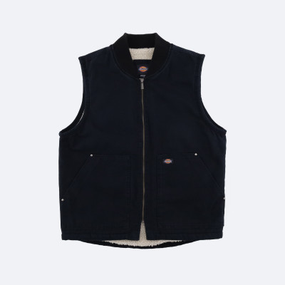 Жилет DICKIES DUCK LINED VEST STONEWASHED BLACK