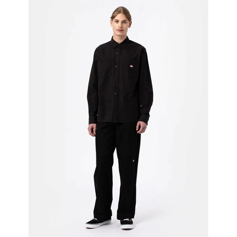 Рубашка DICKIES DUCK CANVAS LS SHIRT STONEWASHED BLACK