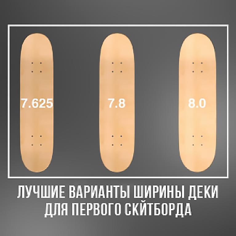 Как выбрать деку для скейтборда