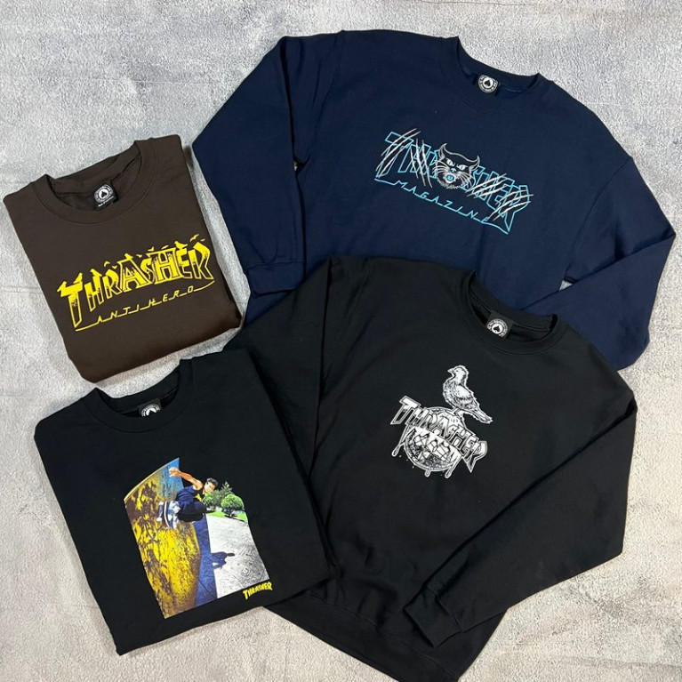 Скидка 40% на кофты Thrasher в BOARDak
