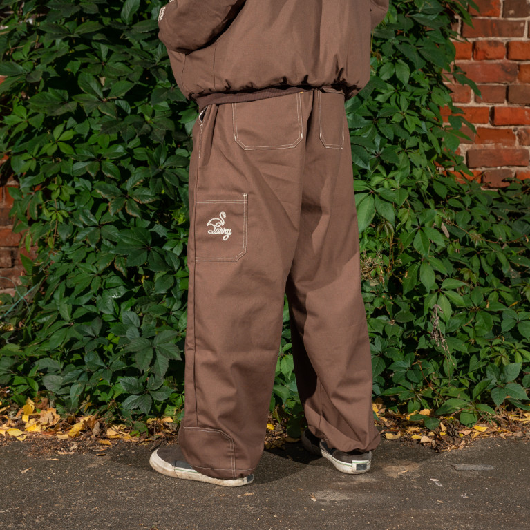 Штаны Larry Pants One Pocket Wide fit Brown