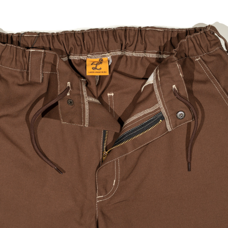 Штаны Larry Pants One Pocket Wide fit Brown