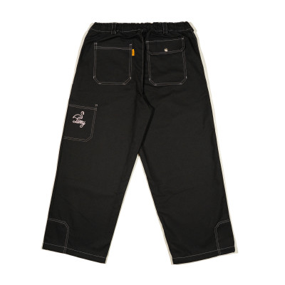 Штаны Larry Pants One Pocket Wide fit Black Pink Stiches