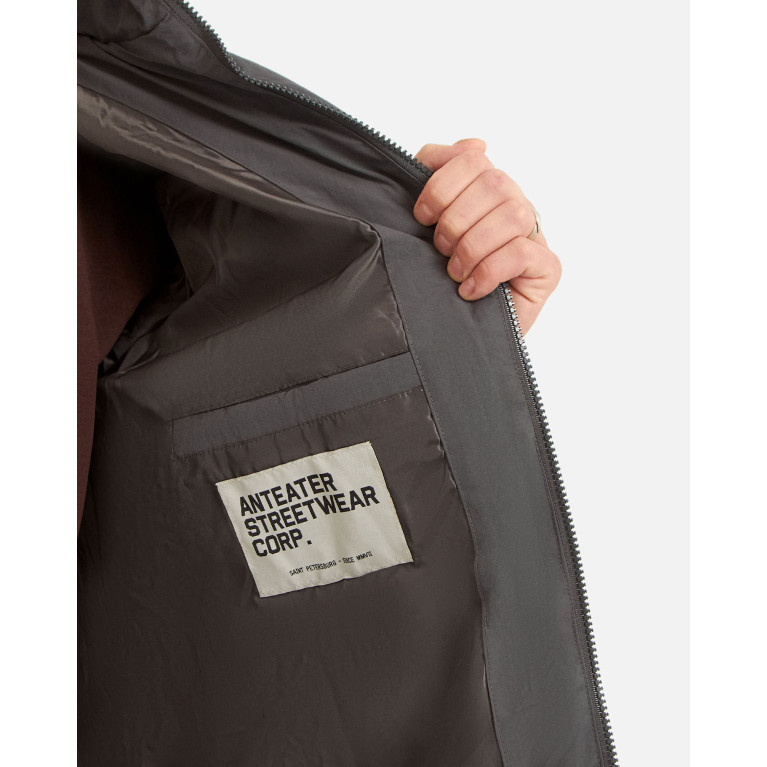 Куртка ANTEATER Downjacket-HoodedCrispy-Dark-Grey
