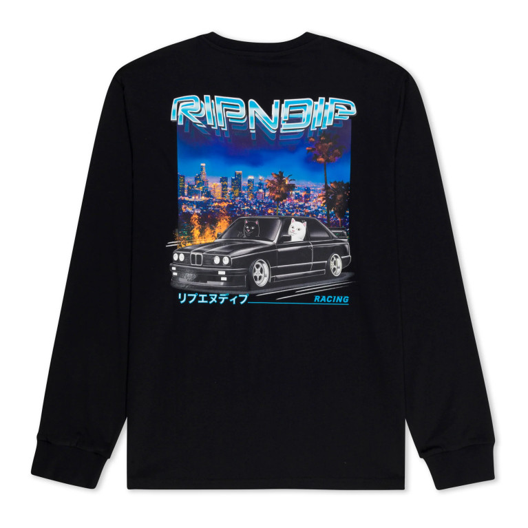 Лонгслив RIPNDIP Vroom Vroom Long Sleeve Black