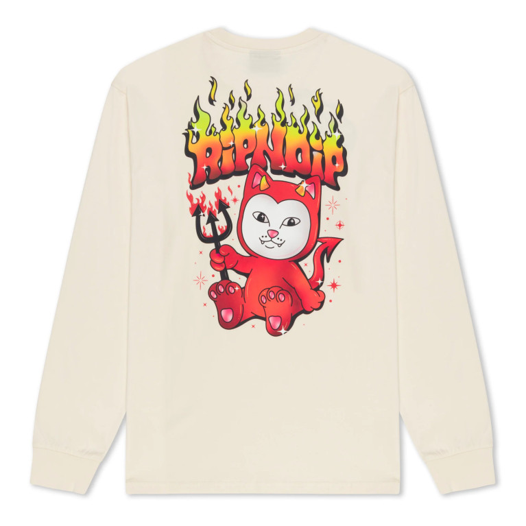 Лонгслив RIPNDIP Scary Cute Long Sleeve Natural