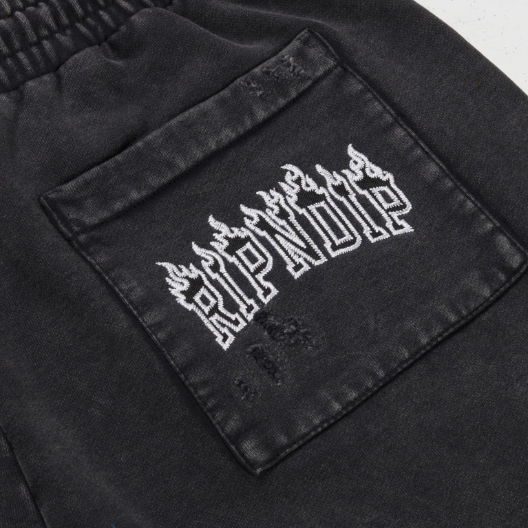 Шорты RIPNDIP Fire Spirit Sweat Shorts Black Wash