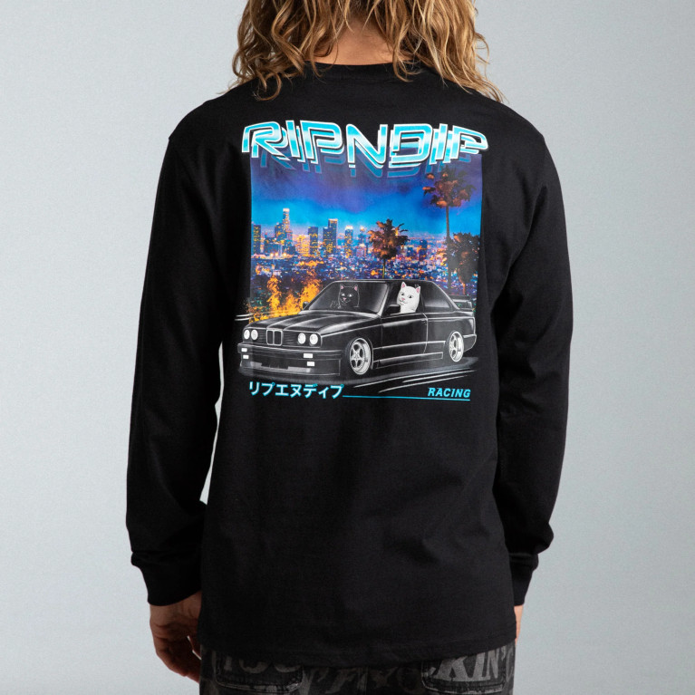 Лонгслив RIPNDIP Vroom Vroom Long Sleeve Black