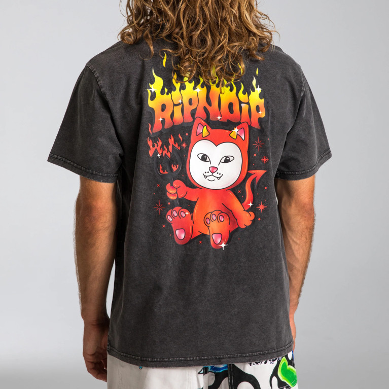 Футболка RIPNDIP Scary Cute Tee Black Wash
