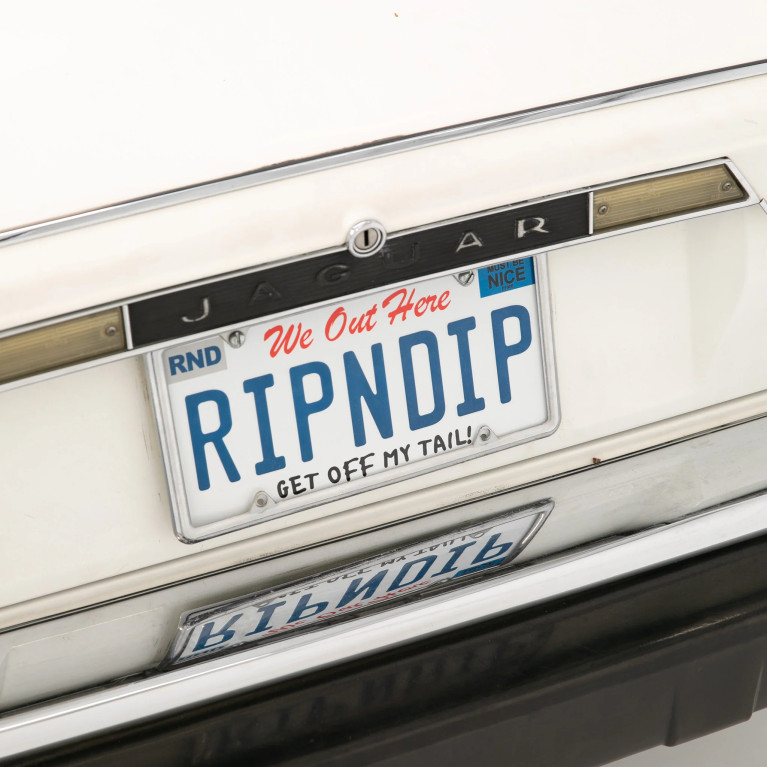 Номерной знак Ripndip Ripndip License Plate White