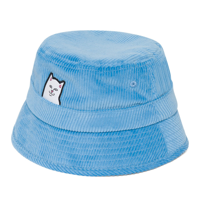 Панама Ripndip Lord Nermal Corduroy Bucket Hat Light Blue