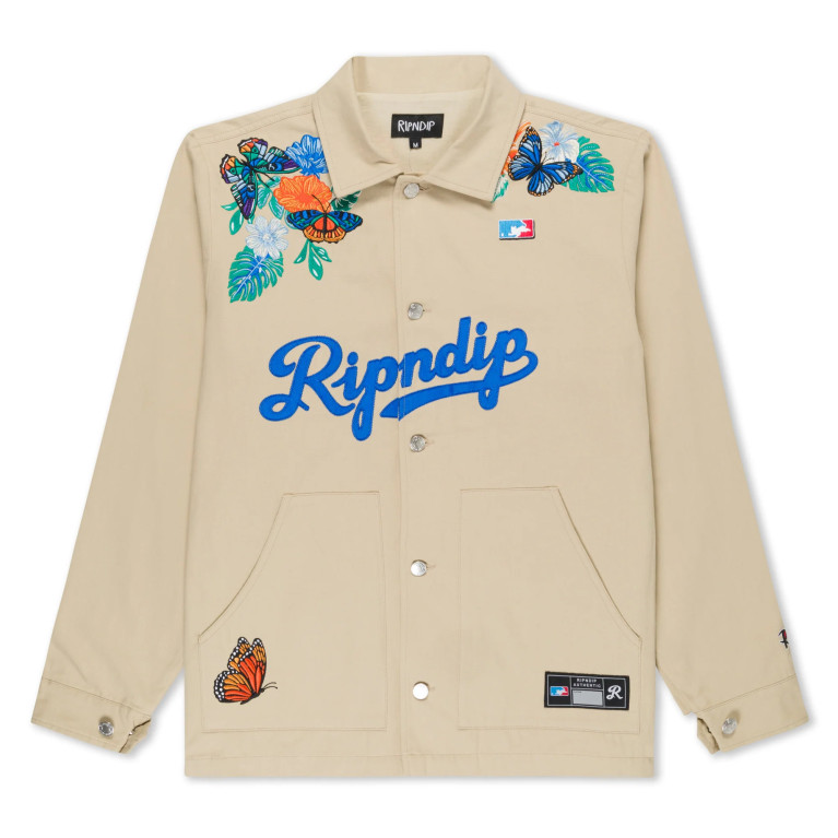 Куртка Ripndip Los Ripndip Canvas Button Down Jacket Khaki