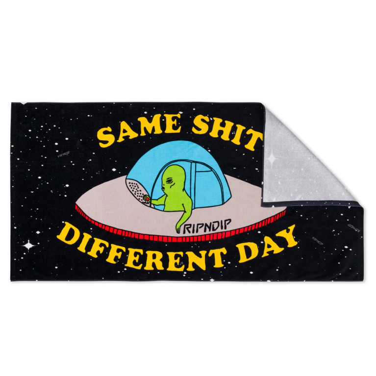 Полотенце Ripndip Same Shit Different Day Beach Towel Black