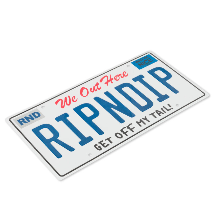 Номерной знак Ripndip Ripndip License Plate White