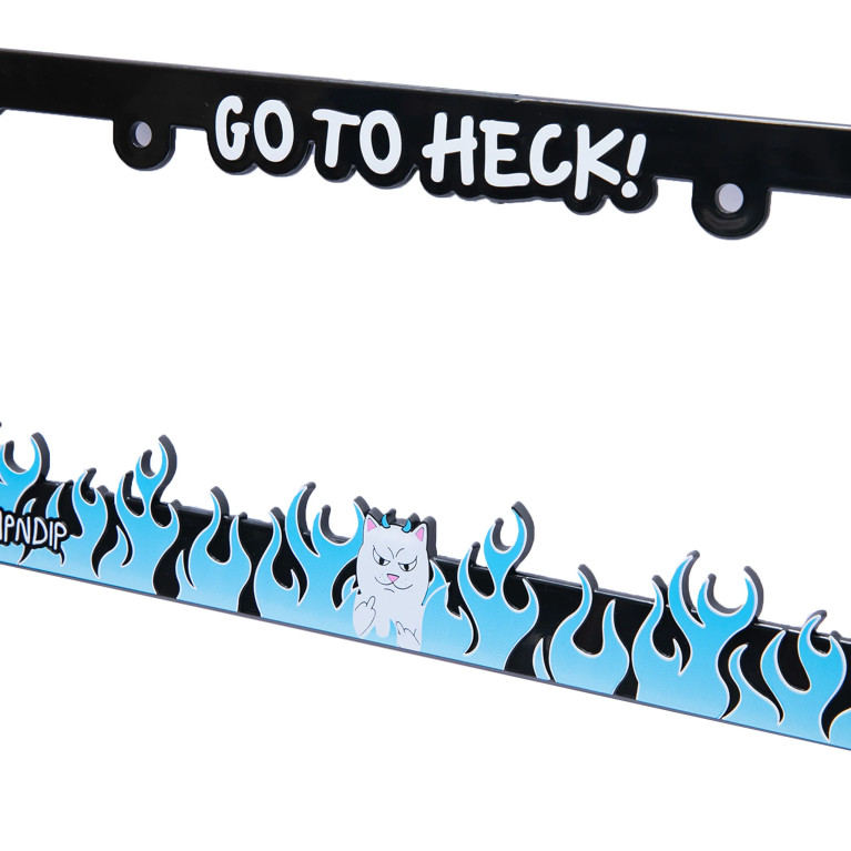 Рамка для номера автомобиля Ripndip Go To Heck License Plate Frame Blue