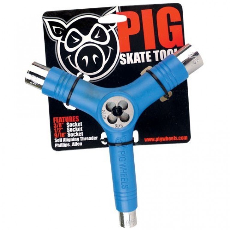 Ключ для скейтборда pig tool blue