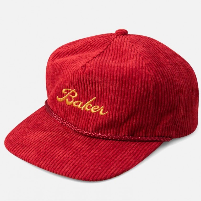 Кепка BAKER GOLDEN SNAPBACK RED CORD