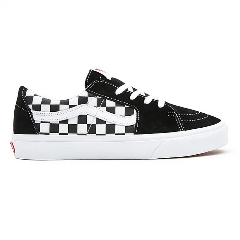 Кеды VANS LS SHOES U SK8-LOW (CANVAS/SUEDE) BLKCHCKRBRD