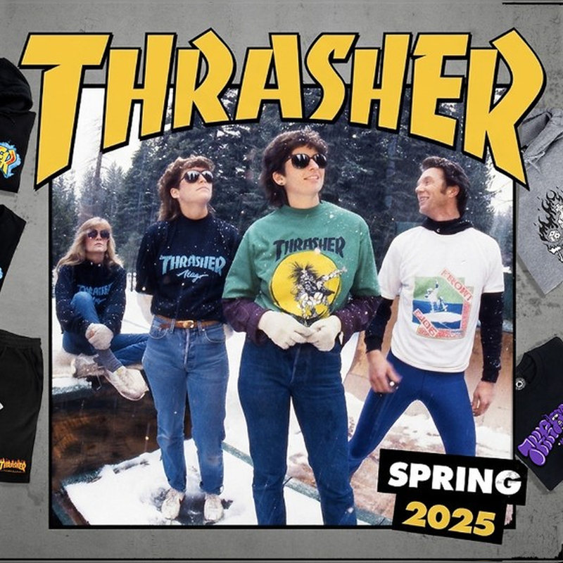 Thrasher Spring 2025 — худи, футболки и кепки