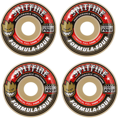 Колеса SPITFIRE - F4 101D CONICAL FULL WHEEL WHITE/RED