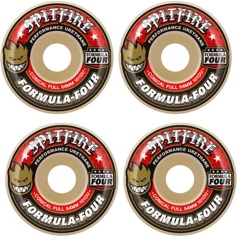 Колеса SPITFIRE - F4 101D CONICAL FULL WHEEL WHITE/RED
