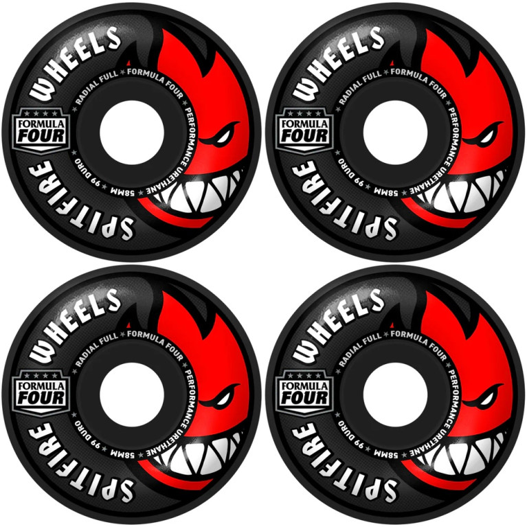 Колеса SPITFIRE F4 99 RADIAL FULL WHEEL 58MM BLACK