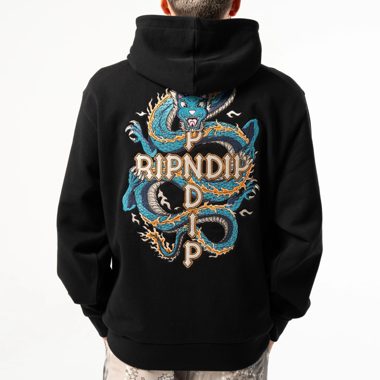 Толстовка Ripndip Shen Nerm Hoodie Black Vintage Wash
