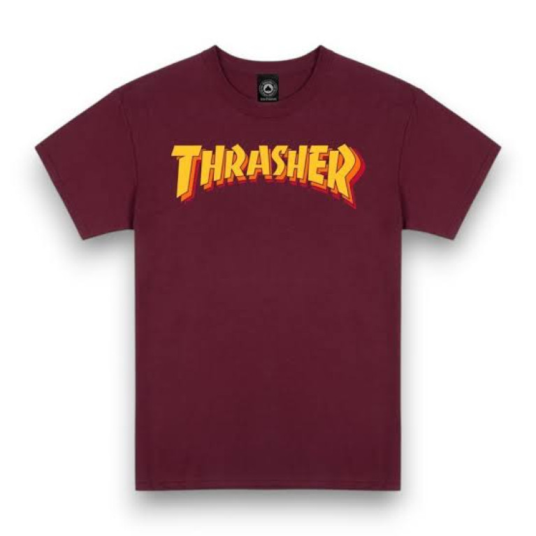 Футболка Thrasher STACKED MAROON