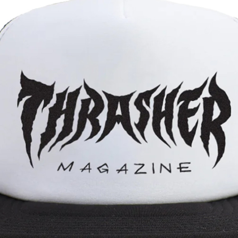 Кепка Thrasher METAL TRUCKER HAT BLACK/WHITE/BLACK