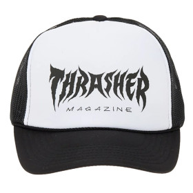 Кепка Thrasher METAL TRUCKER HAT BLACK/WHITE/BLACK