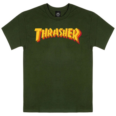 Футболка Thrasher STACKED FOREST GREEN