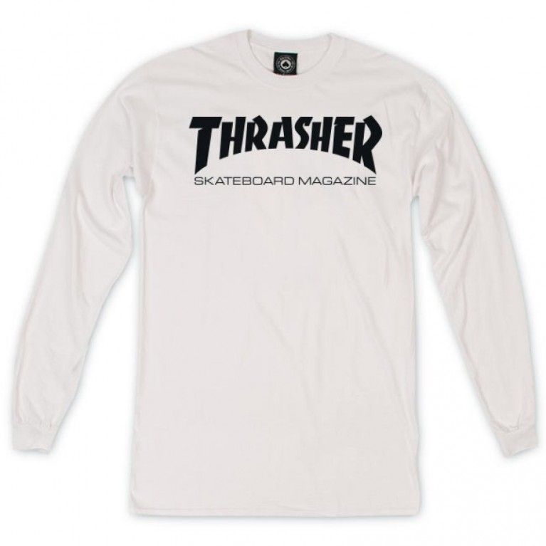 Лонгслив Thrasher Skate Mag L/S White 