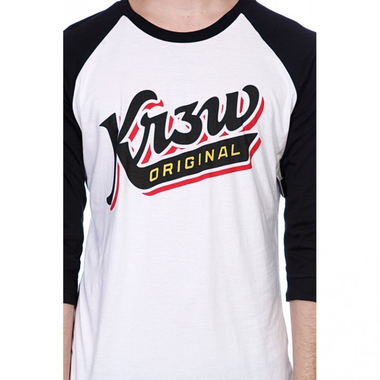 Футболка Krew Shortstop Premium Raglan White/Black