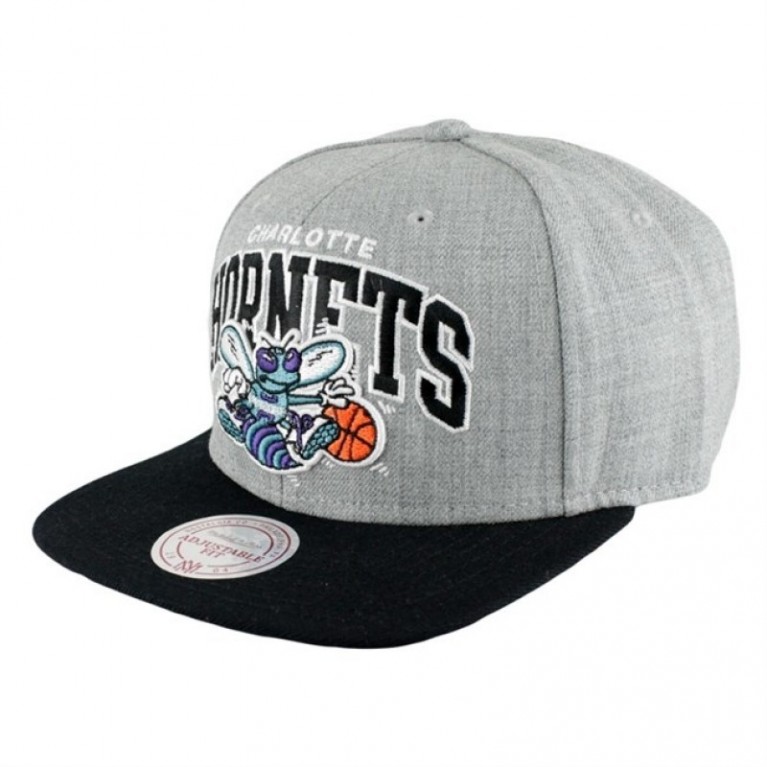 Кепка Mitchell & Ness Mitchell & Ness Charlotte Hornets Black USA Snapback NBA Cap