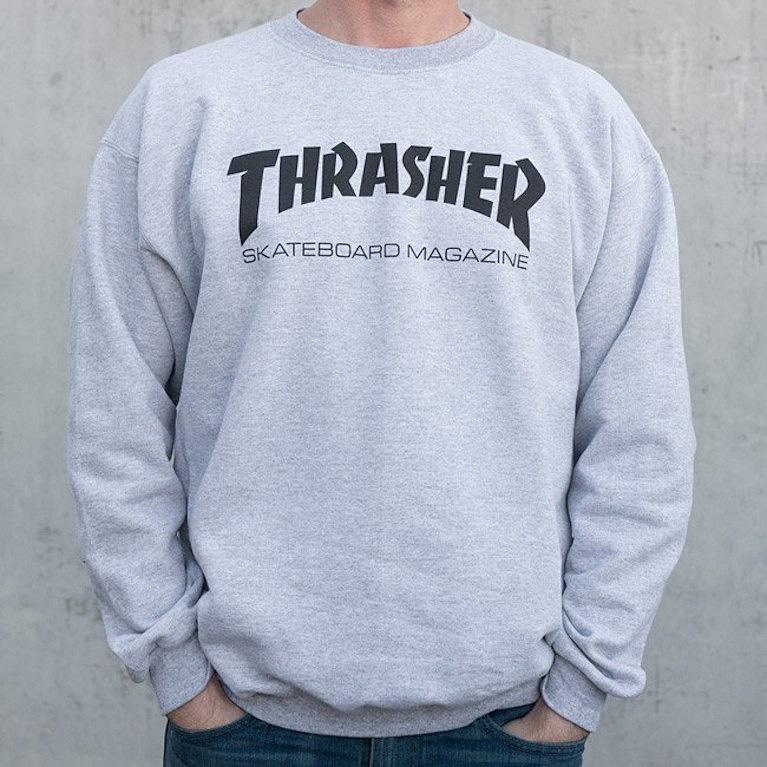 Кофта Thrasher Skate Mag Crewneck Gray