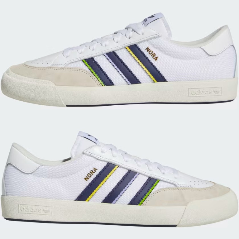 Кеды Adidas NORA WHT/NAV/GLD