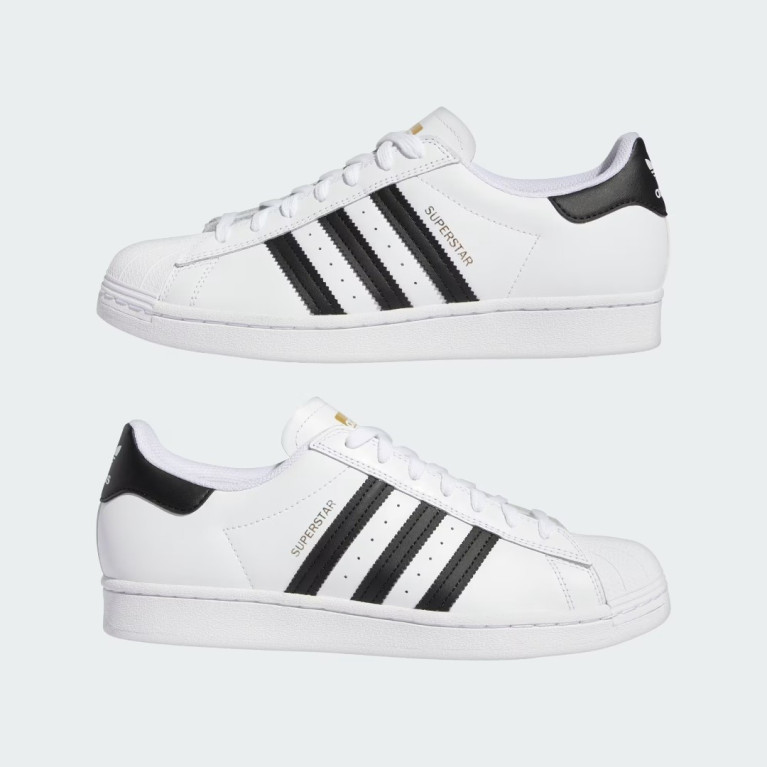 Кеды ADIDAS SHOES SUPERSTAR ADV WHT/BLK/GLD