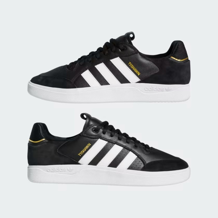 Кеды Adidas TYSHAWN LOW BLK/WHT/GLD