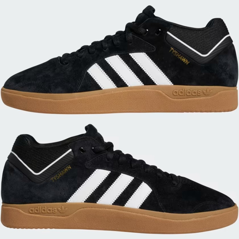 Кеды Adidas TYSHAWN BLK/WHT/GLD