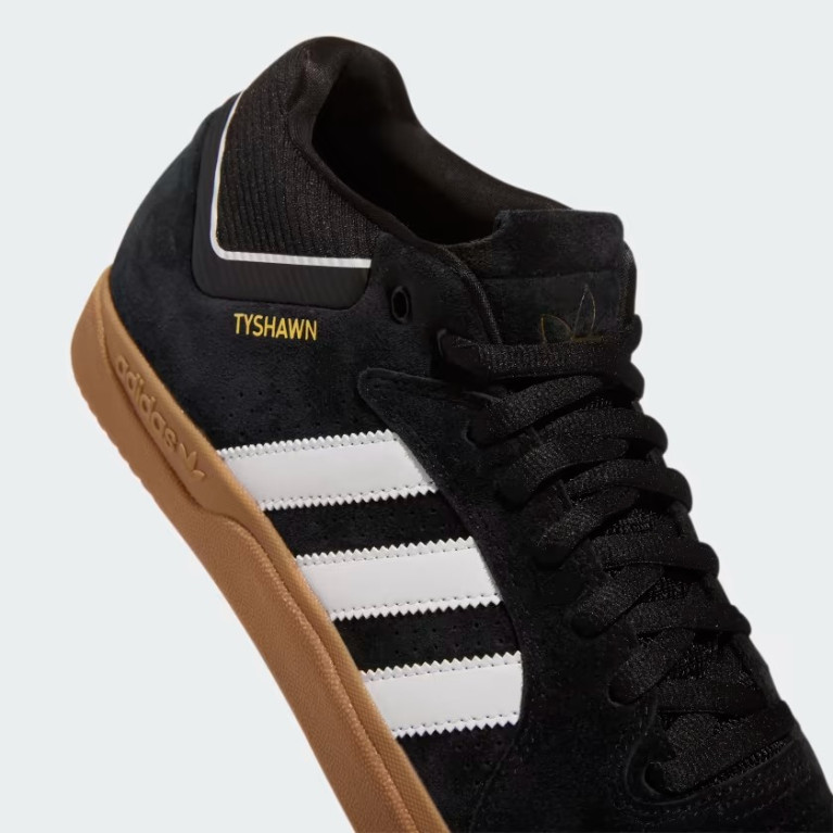 Кеды Adidas TYSHAWN BLK/WHT/GLD