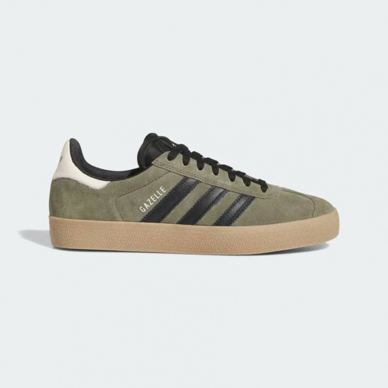 Кеды Adidas GAZELLE ADV OLIVE / CBLACK / ECRU