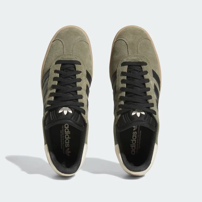 Кеды Adidas GAZELLE ADV OLIVE / CBLACK / ECRU