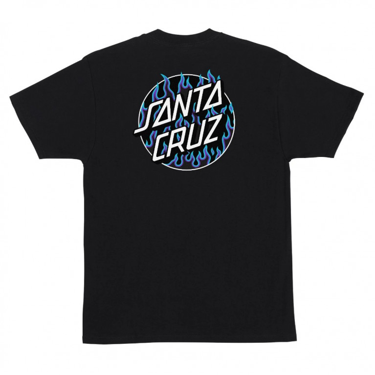 Футболка SANTA CRUZ x THRASHER FLAME DOT S/S REGULAR T-SHIRT BLACK