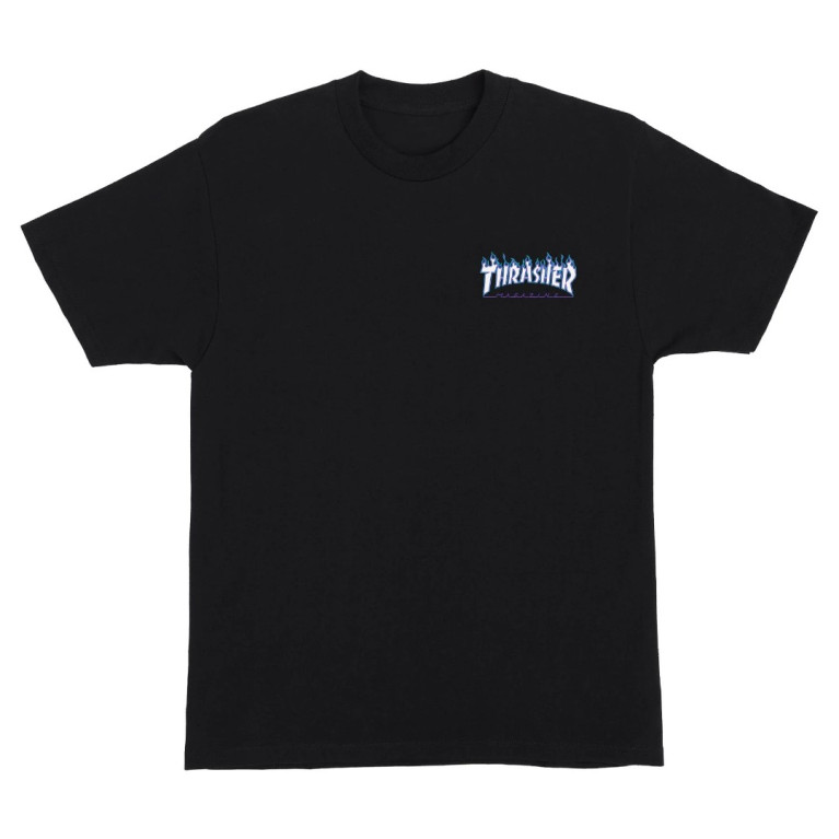 Футболка SANTA CRUZ x THRASHER FLAME DOT S/S REGULAR T-SHIRT BLACK