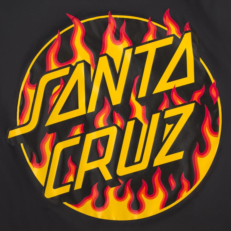 Куртка SANTA CRUZ x THRASHER FLAME DOT L/S COACH JACKET BLACK