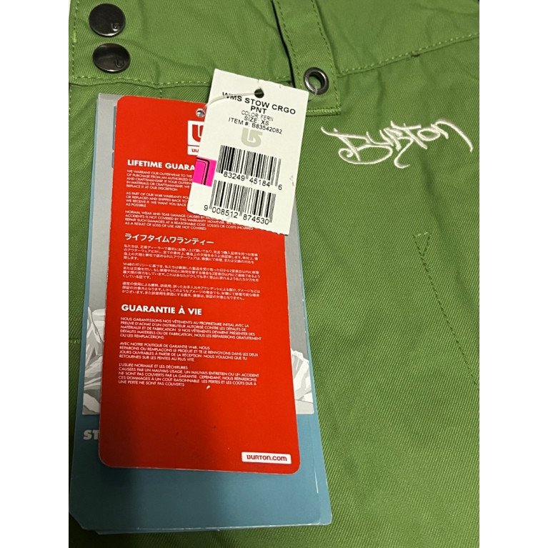 Штаны женские  BURTON WMS STOW CRGO PNT FERN