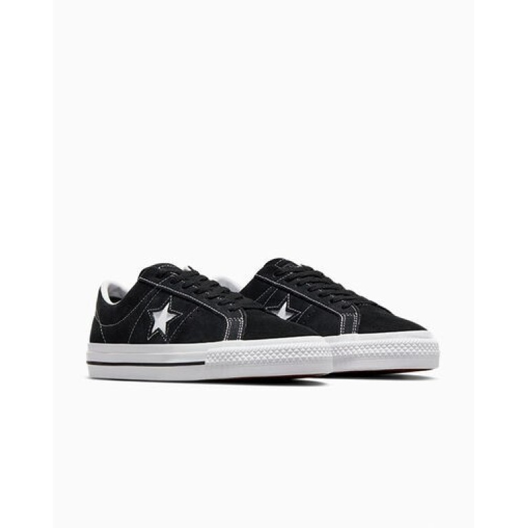 Кеды CONVERSE ONE STAR PRO OX BLACK/BLACK/WHITE