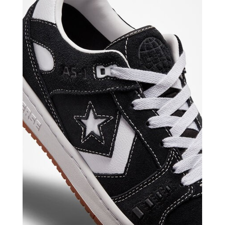 Кеды CONVERSE AS-1 PRO OX SUEDE BLACK/WHITE/GUM