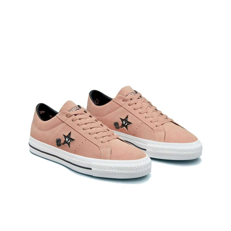 Кеды CONVERSE SKATE SHOES ONE STAR PRO TATTOO ART PINK/WHITE